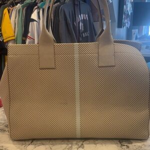 Rothy's Tan Checkered Tote Bag